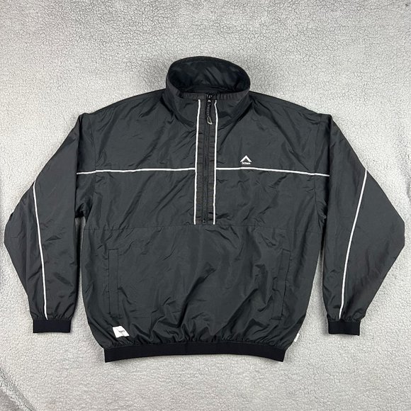 WTAPS Windbreaker Mens 02 Medium M Black Keeper Jacket Reflective 1/2 Zip Golf 1 - Picture 1 of 8